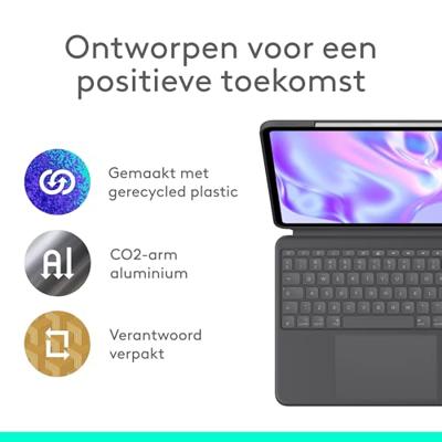 Logitech Combo Touch QWERTY US International Smart Connector Grafiet