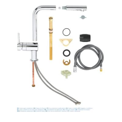 GROHE Minta Keukenkraan - hoog - uittrekbare l uitloop - 2 straalsoorten - chroom 30274000