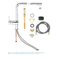 Grohe Minta keukenkraan met uittrekbare dualspray handdouche chroom - thumbnail