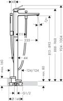 Hansgrohe Metropol Staande badmengkraan Brushed Bronze - thumbnail