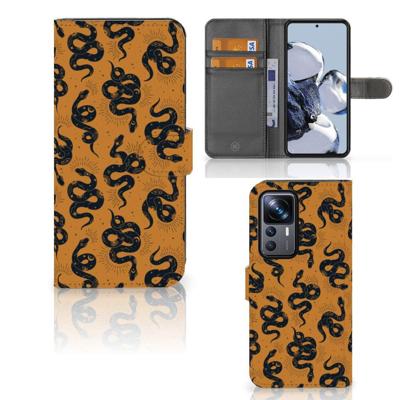 Telefoonhoesje | Met pasjeshouder | voor Xiaomi 12T | 12T Pro Snakes Telefoonhoesje | Met pasjeshouder | voor Xiaomi 12T | 12T Pro Snakes