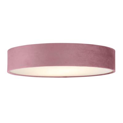 Searchlight PlafondlampDrum Pleat 50cm velvet roze - 23298-3PI