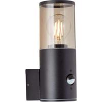 Brilliant Zwarte buitenlampSergioro met sensor - 96472/63 - thumbnail