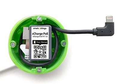 smart Things s28 L sCharge PoE FIT, PoE stroomvoorziening voor stroom en gegevens, IEEE 802.3af/at/(PSE) voor iPad 10.2, iPad Mini en iPhone