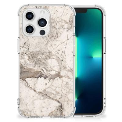 Apple iPhone 13 Pro Anti-Shock Hoesje Marmer Beige Apple iPhone 13 Pro Anti-Shock Hoesje Marmer Beige