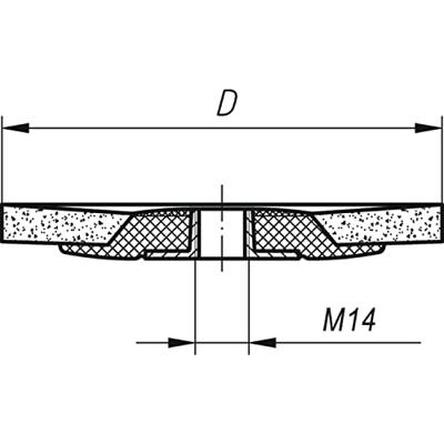 LUKAS-ERZETT A272712504018 Lamellenschuurschijf Diameter 125 mm Korrelgrootte (num)=40 10 stuk(s)