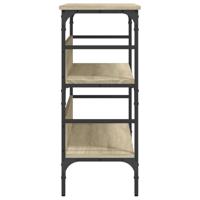 Wandtafel 100x32x75 cm bewerkt hout sonoma eikenkleurig - thumbnail