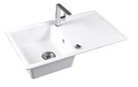 Keukenmengkraan Sapho Mixona 1-Hendel Uitloop Recht 22.4 cm Chroom - thumbnail
