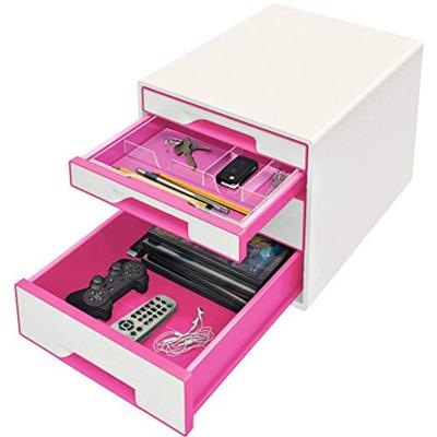 Leitz WOW Cube 5213 5213-20-23 Ladebox Wit 4 x DIN A4 Aantal lades: 4