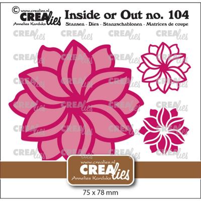 Crealies • inside or out fantasiebloem groot