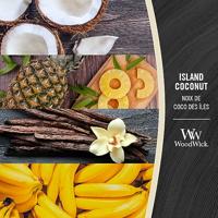 Woodwick Island Coconut Medium Candle - thumbnail