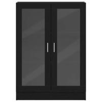 Boekenkast 82,5x30,5x115 cm spaanplaat zwart eikenkleurig - thumbnail