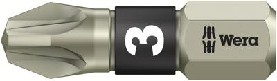 Wera 3855/1 TS Bits Pozidriv, RVS, PZ 3 x 25 mm - 1 stuk(s) - 05071022001