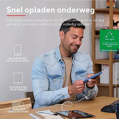 Trust Redoh Fast Powerbank 10.000 mAh Powerbank Blauw