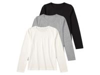pepperts! 3 meisjes shirts (wit/zwart/grijs, 134/140) - thumbnail