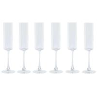 Champagneglas Home ESPRIT Transparant Kristal 160 ml (6 Stuks) - thumbnail