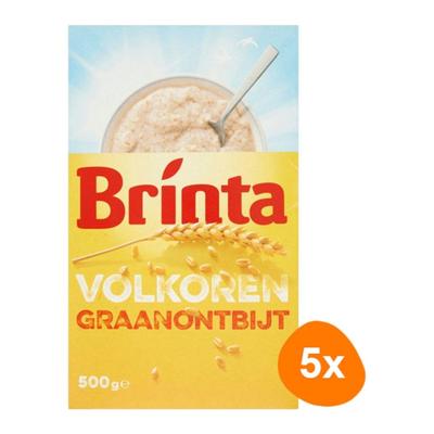 Brinta - Volkoren graanontbijt - 5x 500g Brinta - Volkoren graanontbijt - 5x 500g