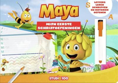 Studio 100 Maya de bij kartonboek - schrijf en wis