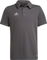 adidas Entrada 22 Polo Kids Grijs Wit - thumbnail