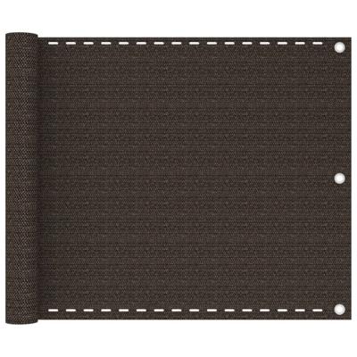 VidaXL Balkonscherm 75x300 cm hdpe bruin