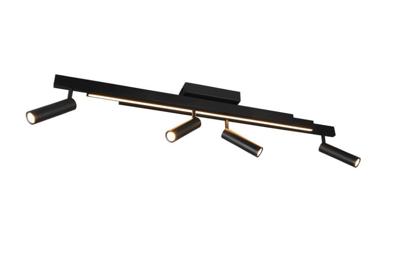 Trio 4-lichts led spotZeno zwart - 648310532