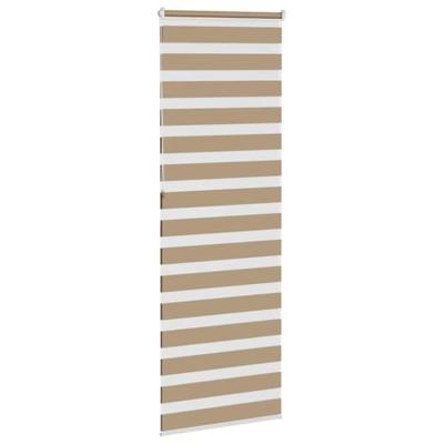 VidaXL Zebra blind 85x230 cm stofbreedte 80,9 cm polyester zandbruin VidaXL Zebra blind 85x230 cm stofbreedte 80,9 cm polyester zandbruin