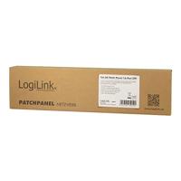 LogiLink Professional NP0075 volledig afgeschermd CAT 6A patch- / verdelerveld met 16 poorten, PoE en PoE+, (1 hoogteeenheid) lichtgrijs - thumbnail