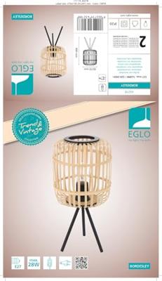 Eglo Landelijke slaapkamer lampBordesley - 43218