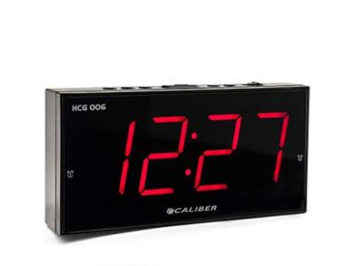 Digitale Wekker met Snooze Functie - Dual Alarmklok - Groot Rood Display - Strak Design (HCG006)