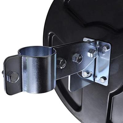 VidaXL Verkeersspiegel voor buiten 30 cm pc-kunststof zwart