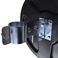 VidaXL Verkeersspiegel voor buiten 30 cm pc-kunststof zwart - thumbnail