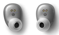 KEF Mu3 Noise Cancelling True Wireless In-Ear Oordopjes, Zilver Grijs - thumbnail