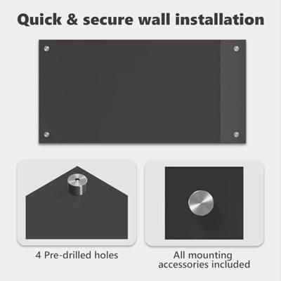 VidaXL Keuken spatscherm donkergrijs 80 x 40 cm gehard glas
