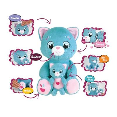 Zacht pluchen speelgoed - JEMINI - TOONIES - Interactieve moederpoes en haar baby - +/- 26 cm - 6 functies Zacht pluchen speelgoed - JEMINI - TOONIES - Interactieve moederpoes en haar baby - +/- 26 cm - 6 functies