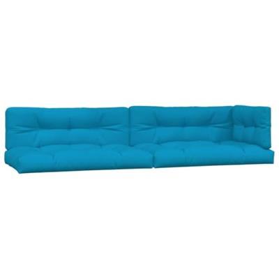 VidaXL Palletkussens 5 st stof blauw