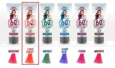 Hairgum Semi Permanent Color Sixty's Color Coral Sunset 60ml