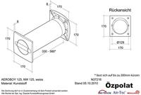 Wallair N37216 Energiebesparende muurdoorvoer Kunststof Geschikt voor buisdiameter: 125 mm - thumbnail