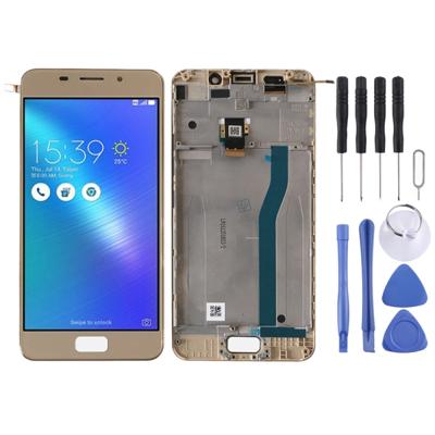 LCD-scherm en digitizer volledige assemblage met frame voor ASUS Zenfone 3S Max ZC521TL X00GD (Goud)