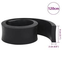 VidaXL Rubberen rand voor sneeuwploeg 120x8x2 cm zwart - thumbnail