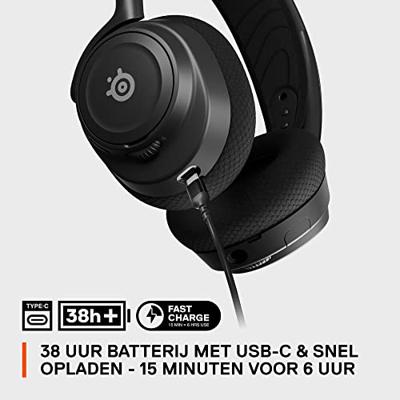 Steelseries Arctis Nova 7 Headset Draadloos Hoofdband Gamen USB Type-C Bluetooth Zwart