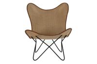 Stoel DKD Home Decor Metaal Rotan (74 x 78 x 92 cm) - thumbnail