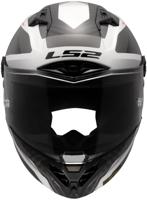 LS2 integraalhelm "ff805 thunder carbon gp diamond helmet ff805 thunder gp raute xxl white/grey - thumbnail