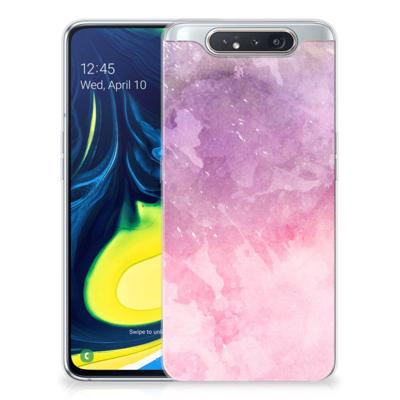 Smartphone hoesje Samsung Galaxy A80 Pink Purple Paint Smartphone hoesje Samsung Galaxy A80 Pink Purple Paint