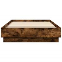 Bedframe zonder matras hout gerookt eikenkleurig 100x200 cm - thumbnail