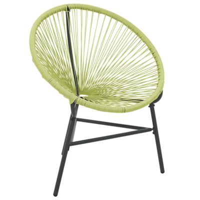 VidaXL Tuinstoel acapulco poly rattan groen VidaXL Tuinstoel acapulco poly rattan groen