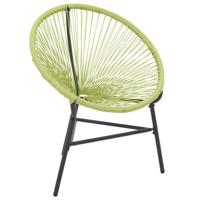 VidaXL Tuinstoel acapulco poly rattan groen - thumbnail