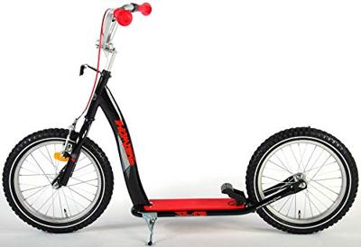 Volare step - jongens en meisjes - 16 inch - zwart/rood - thumbnail