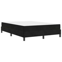 Boxspringbed met matras Zwart 160 x 210 cm Stof - thumbnail