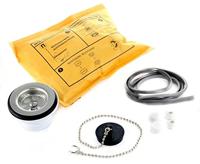 Uitstortgootsteen van Marcke Staal Met Stootrand Wit VM Go - thumbnail