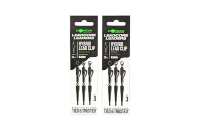 Korda Kable Leadcore Leader Hybrid Lead Clip Weed 50cm